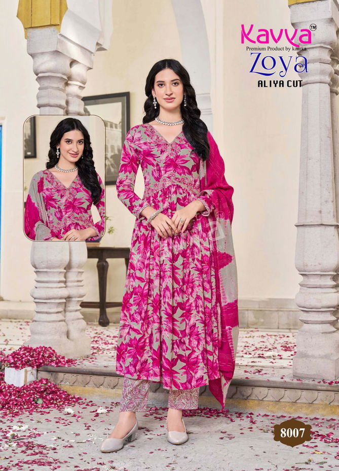 Zoya Vol 8 By Kavya Kurti With Bottom Dupatta Wholesale Market In Surat
